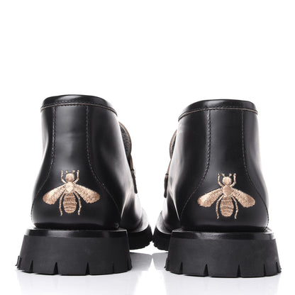 Gucci Cordovan Lux Mens Harald Horsebit Ankle Boots 8.5 Black 6 of 12