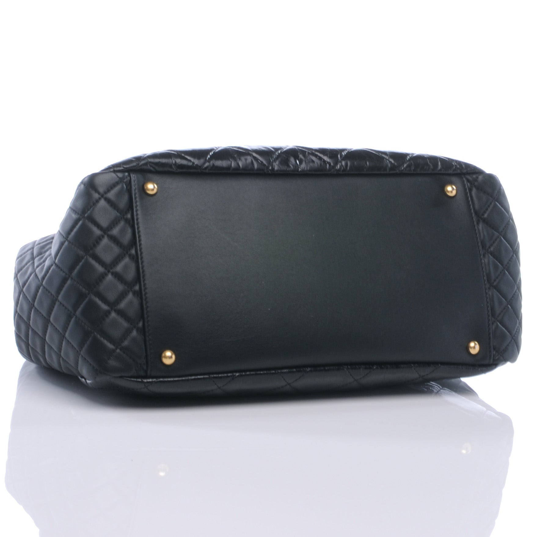 Chanel Glazed Crinkled Large East West Flap Black 4 of 8