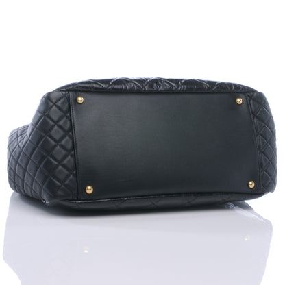 Chanel Glazed Crinkled Large East West Flap Black 4 of 8