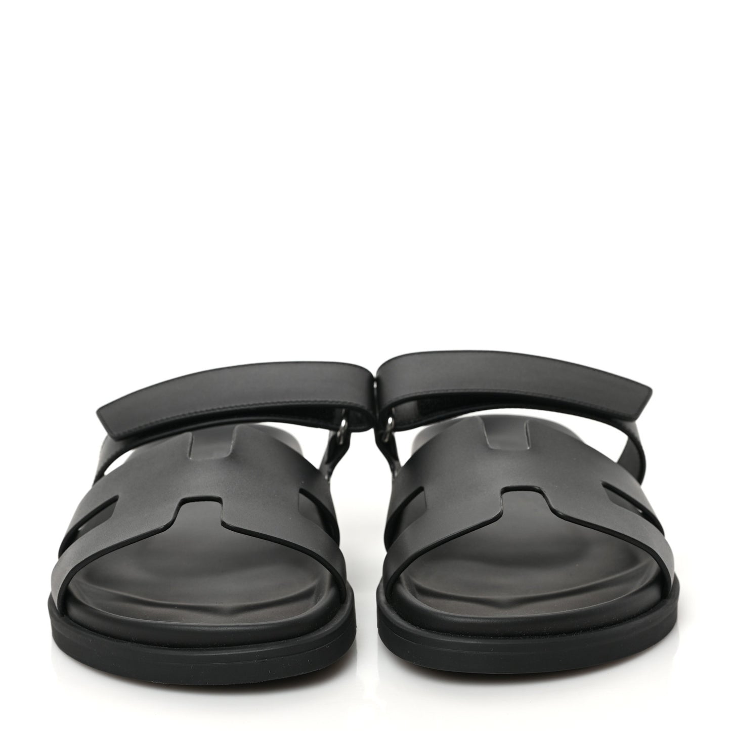 Calfskin Womens Chypre Sandals 40.5 Black