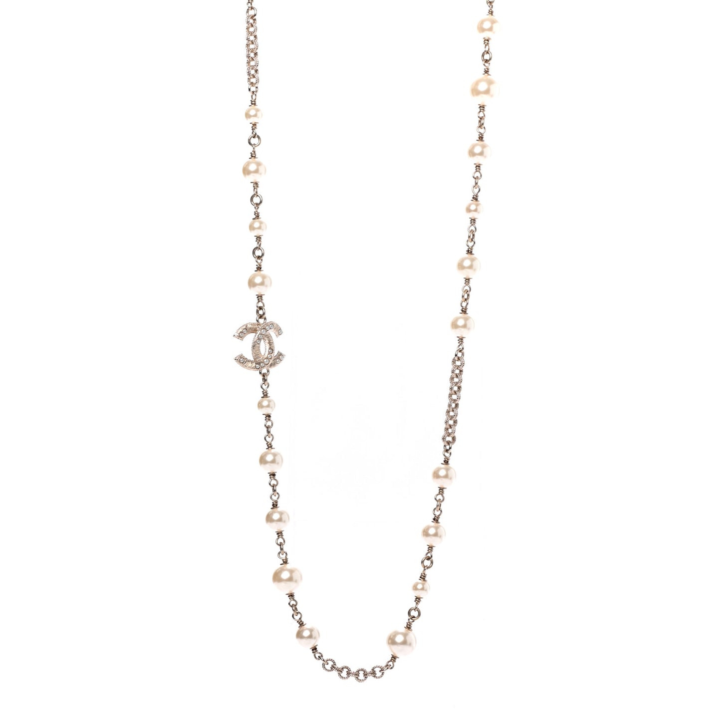 Pearl CC Necklace Light Gold