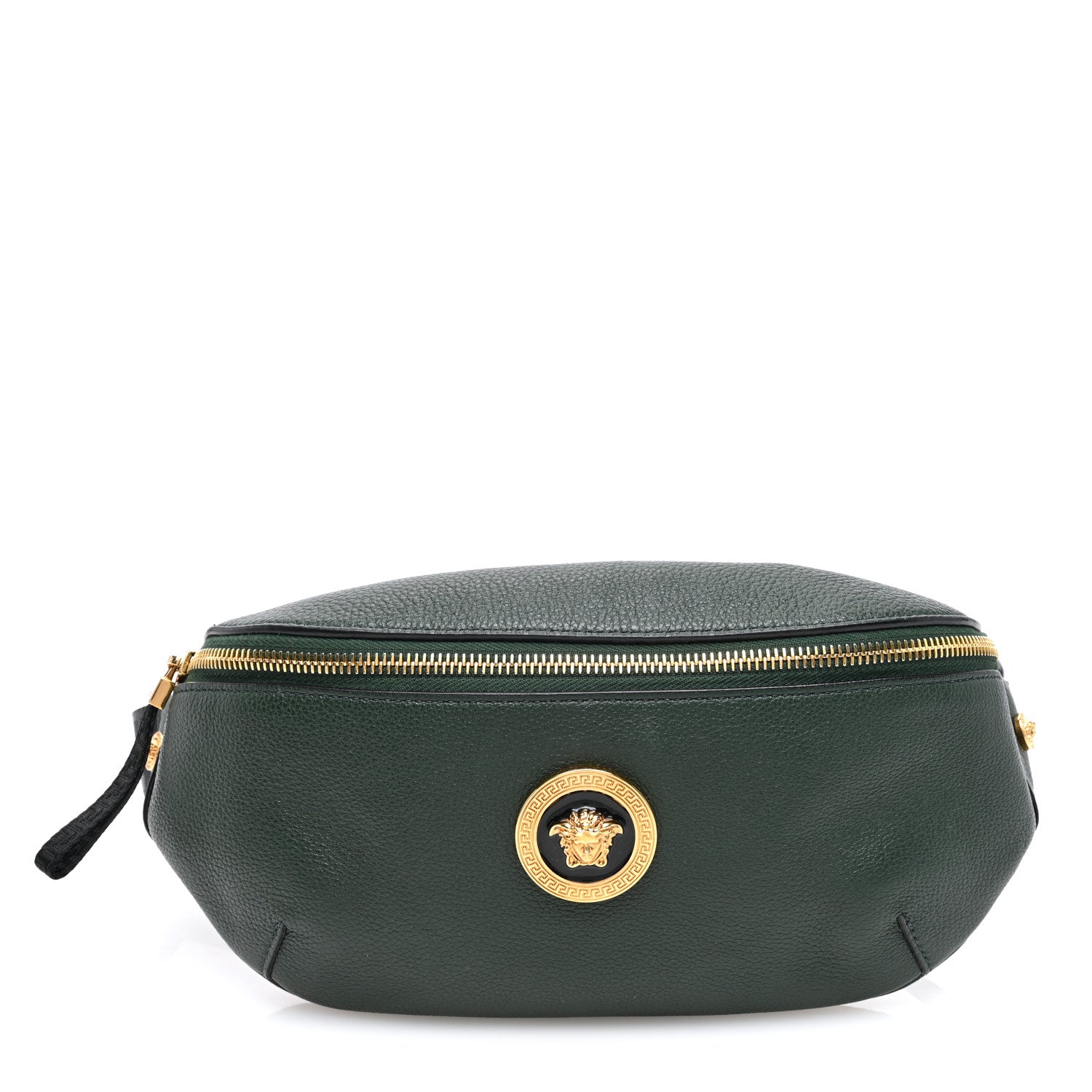 Versace Grained Calfskin Vanitas Medea Belt Bag Green 1 of 9