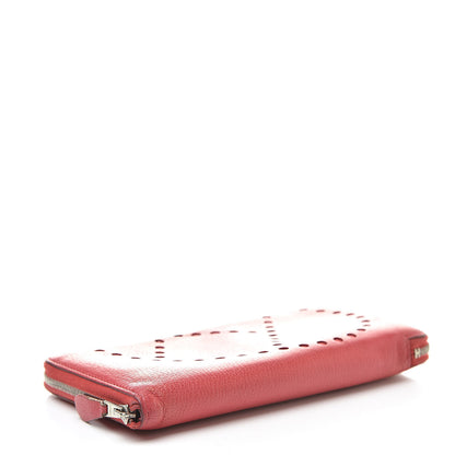 Hermes Chevre Mysore Perforated H Azap Wallet Bougainvillea 4 of 13