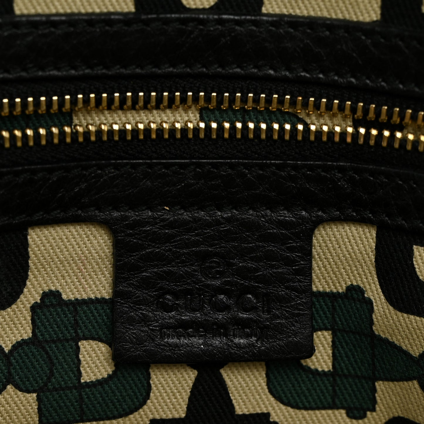 Calfskin Guccissima Signoria Bowler Bag Black