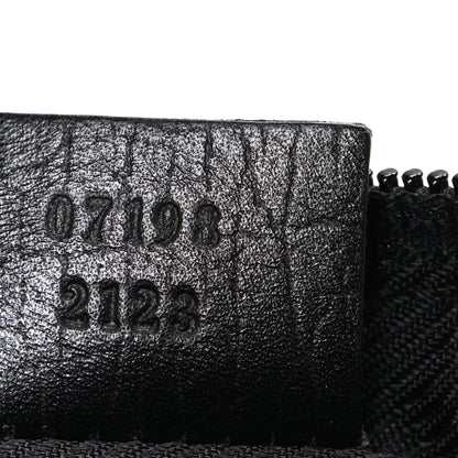 Gucci Denim Monogram Boat Pochette Black 7 of 10