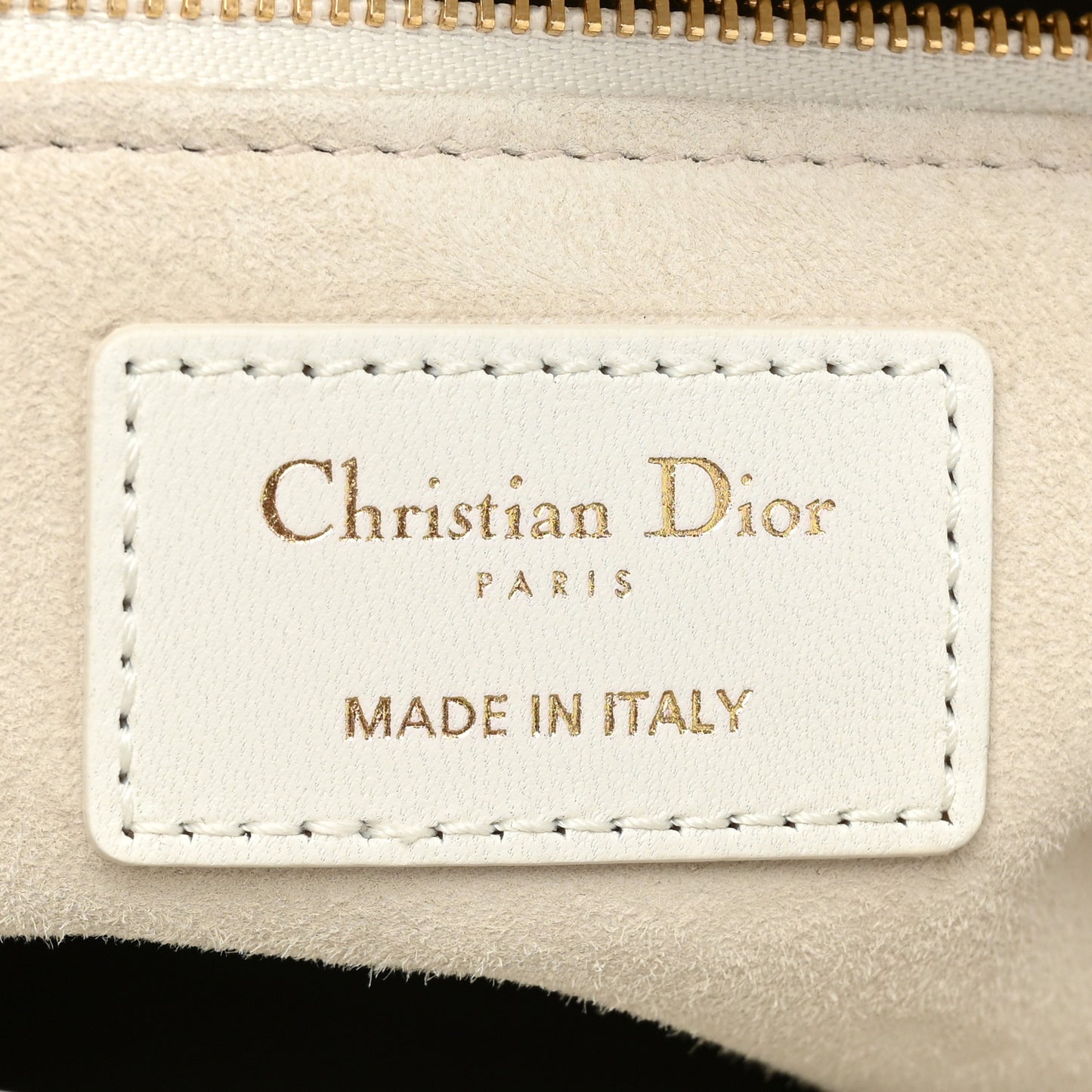 Lambskin Cannage Large Lady Dior White