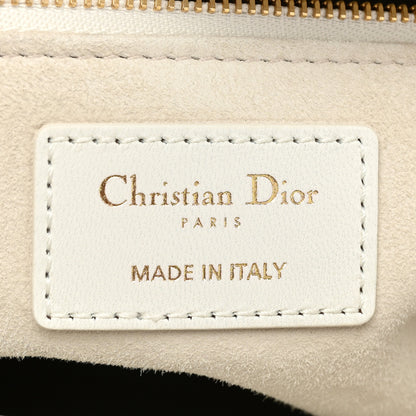 Christian Dior Lambskin Cannage Large Lady Dior White 5 of 7