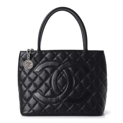 Chanel Caviar Quilted Medallion Tote Black 1 of 10