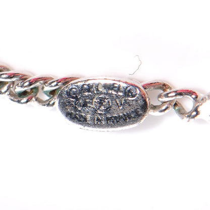Chanel Swarovski Crystal CC Necklace Silver 5 of 5