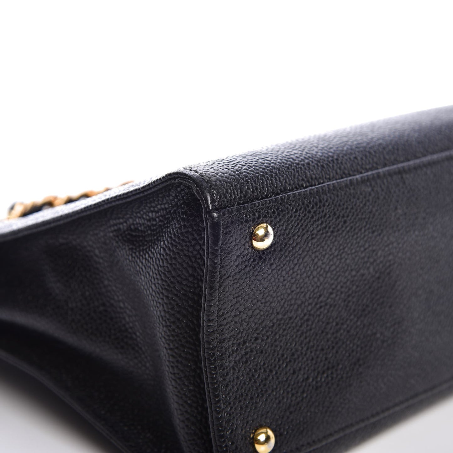 Caviar Flap Shoulder Bag Black