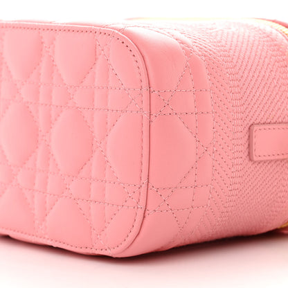 Christian Dior Lambskin Cannage Small Diortravel Vanity Case Pink 10 of 11