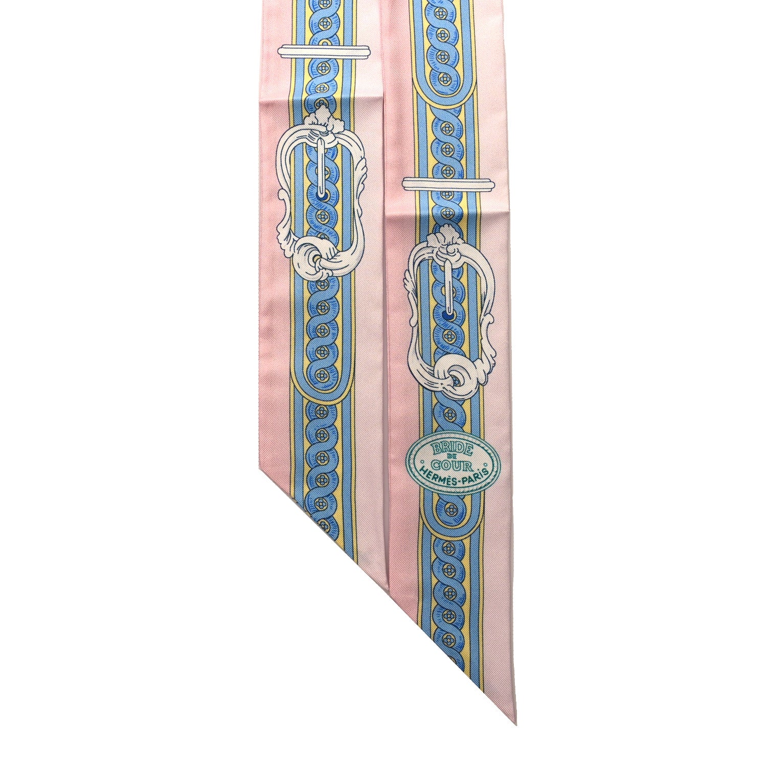 Hermes Silk Bride De Cour Twilly Rose Pale Ciel 2 of 4