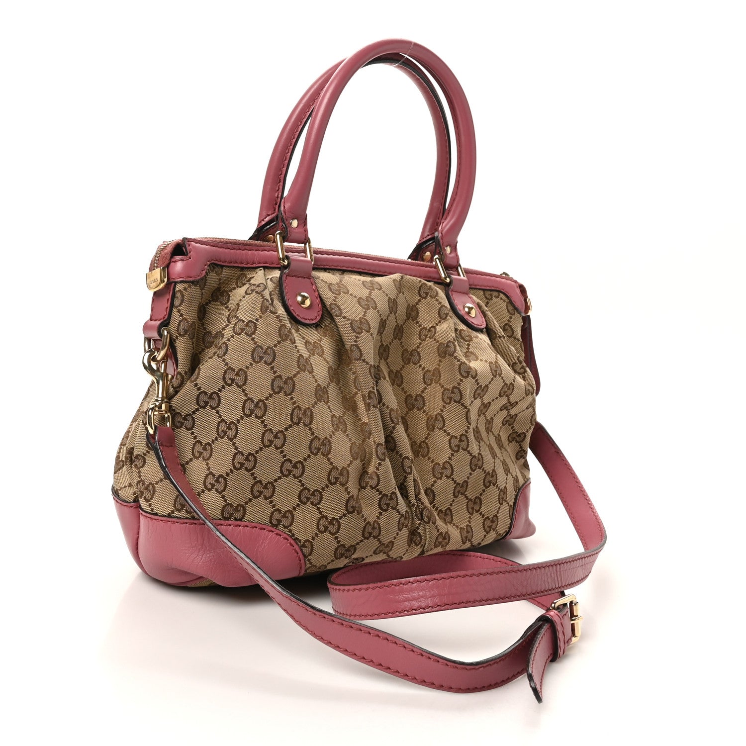 Gucci Monogram Medium Sukey Top Handle Peonia Flower 3 of 10