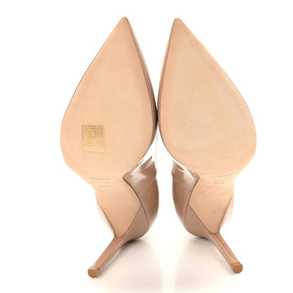 Saint Laurent Patent Calfskin Zoe 105 Pump 39.5 Nude 5 of 8