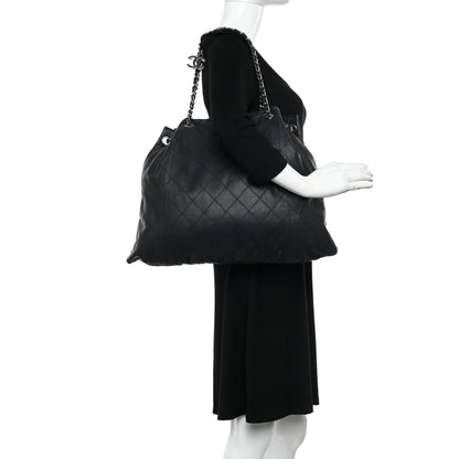 Chanel Calfskin Stitched Shoulder Bag Black 2 of 11
