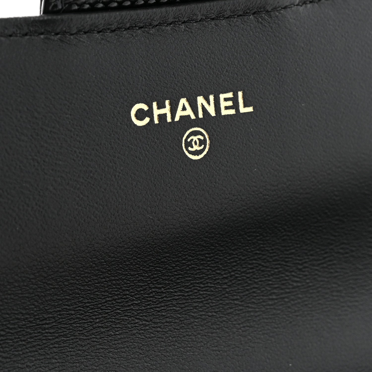 Chanel Calfskin Lizard Embossed Top Handle Long Clutch With Chain Black 6 of 11