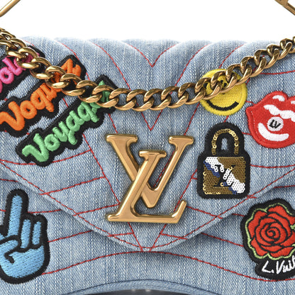 Louis Vuitton Denim New Wave Chain MM Blue 10 of 11