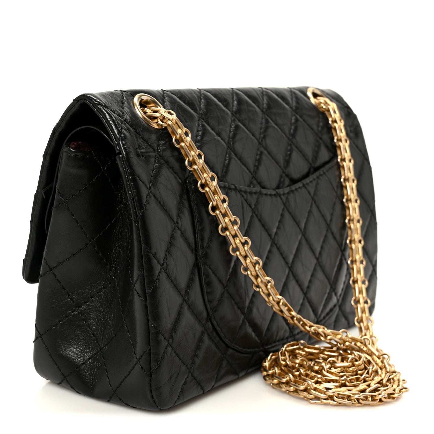 Chanel Aged Calfskin Quilted 2.55 Reissue 225 Flap Black 3 of 10