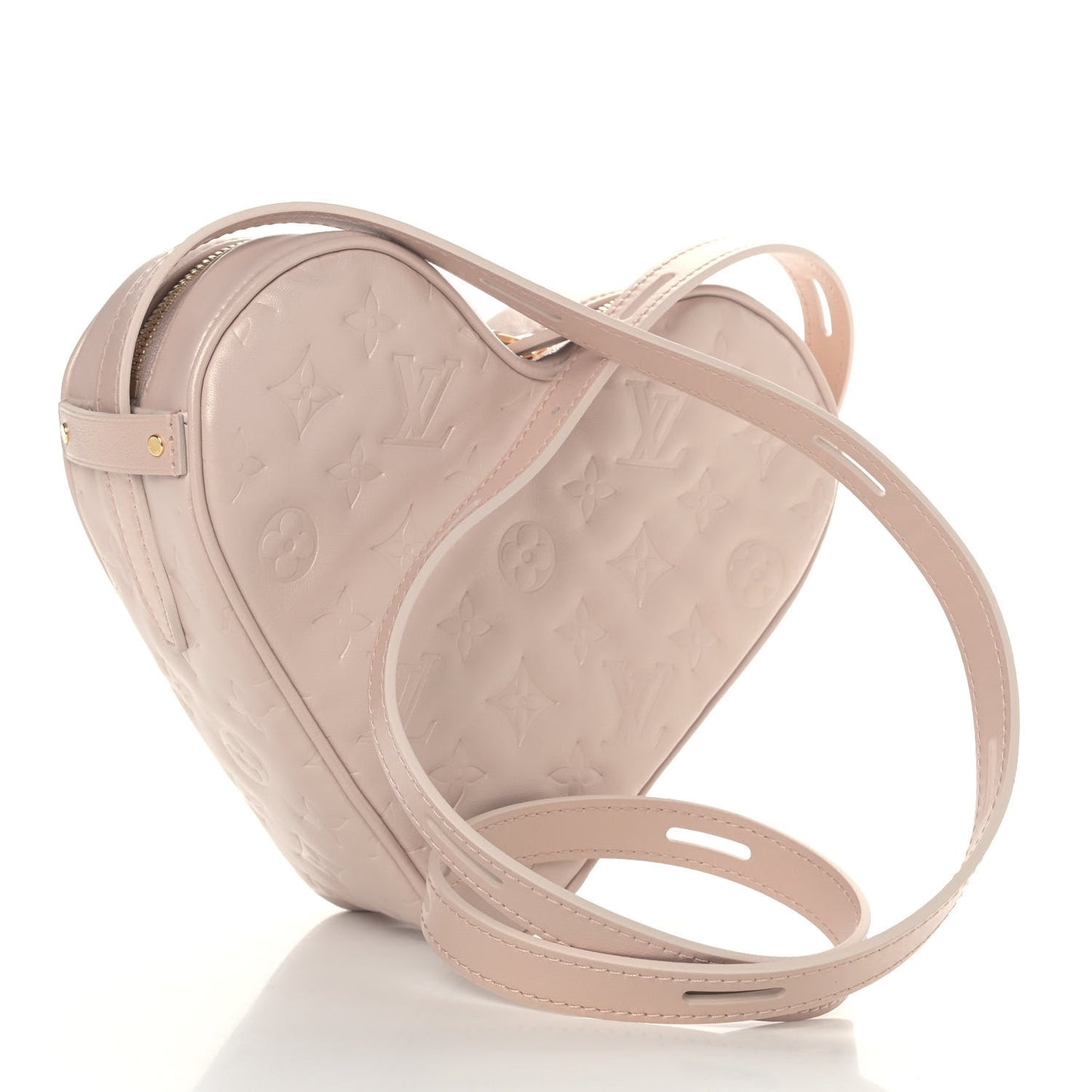 Lambskin Embossed Monogram Fall In Love Sac Coeur Light Pink
