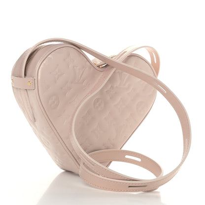 Louis Vuitton Lambskin Embossed Monogram Fall In Love Sac Coeur Light Pink 3 of 7