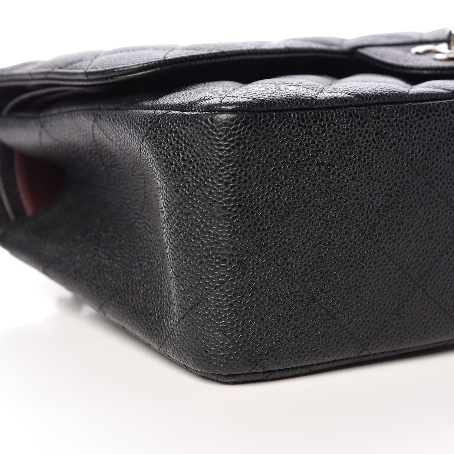 Chanel Caviar Quilted Jumbo Double Flap Black 9 of 12