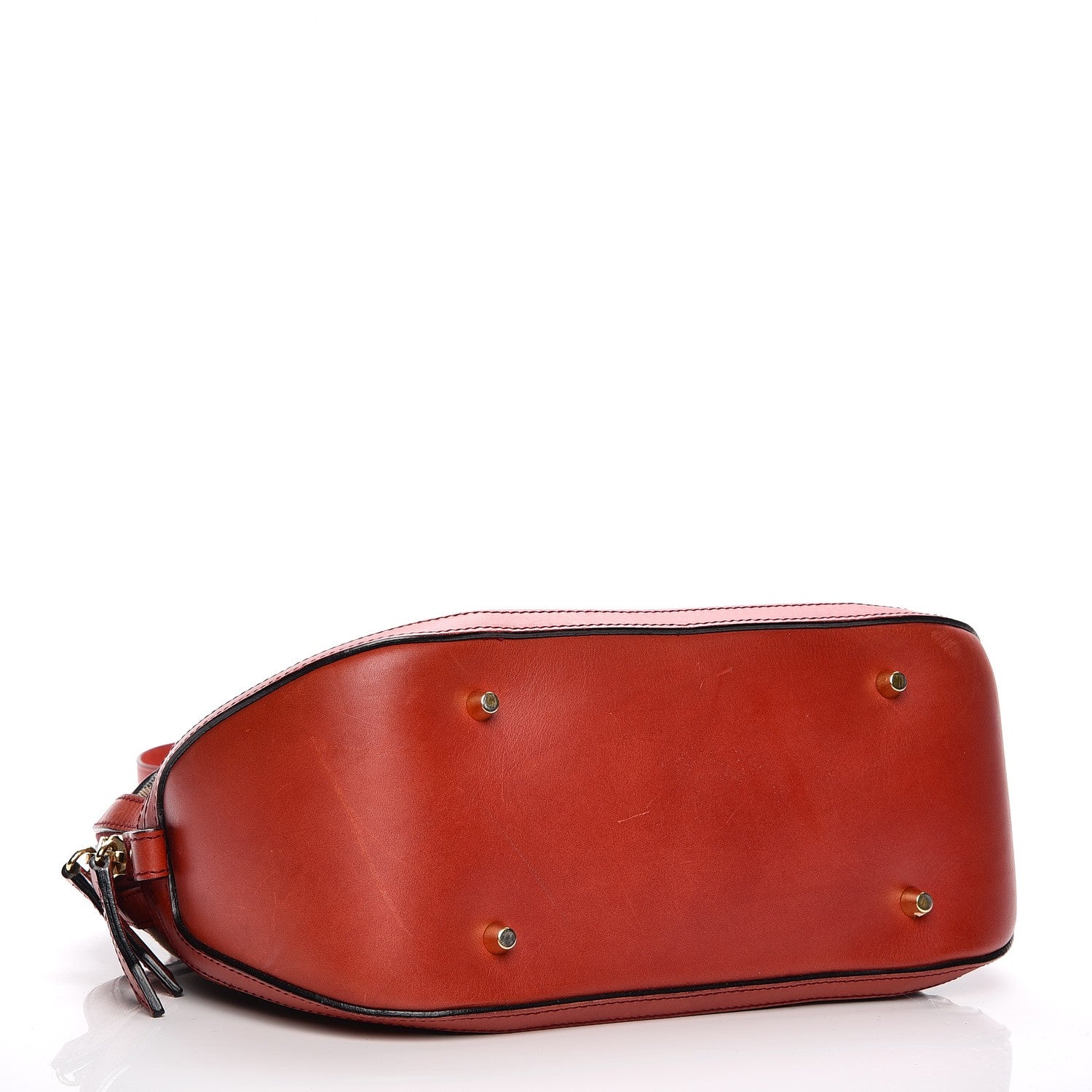 Burberry Bridle Calfskin House Check Small Orchard Bowling Bag Red 5 of 13