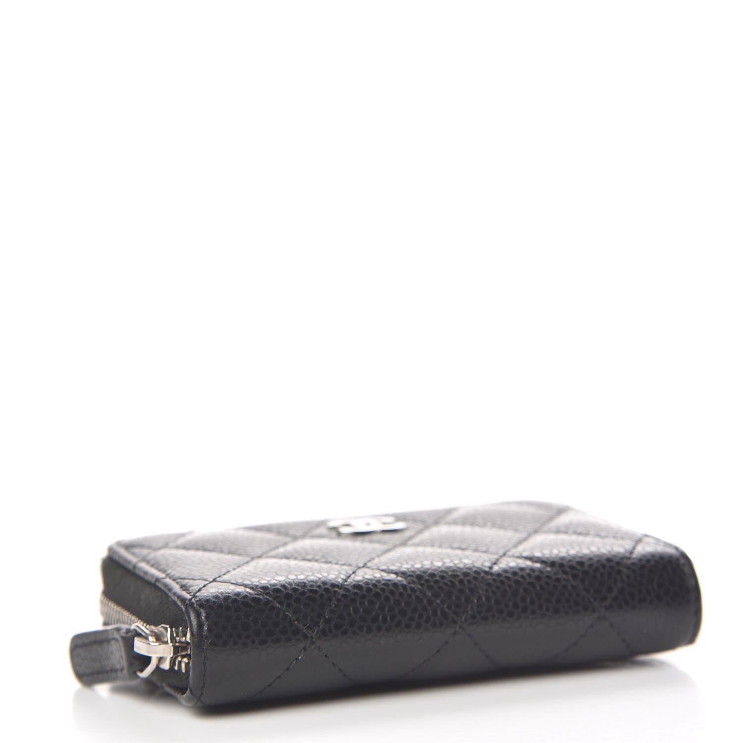 Chanel Caviar Quilted Zip Coin Purse Black 4 of 7