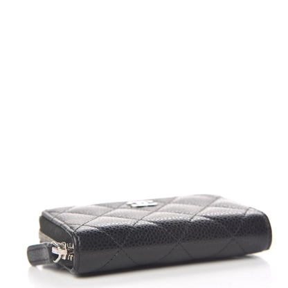 Chanel Caviar Quilted Zip Coin Purse Black 4 of 7