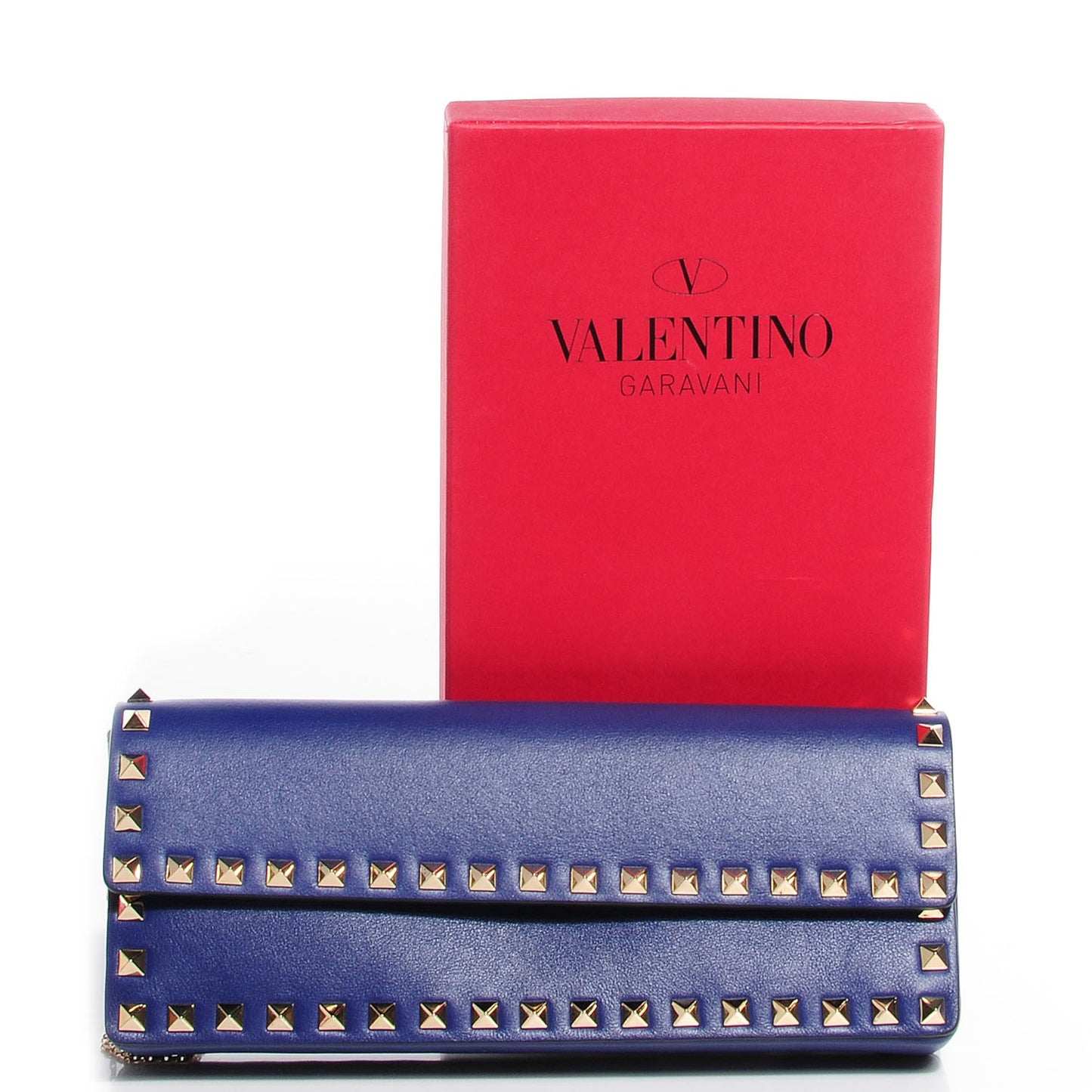 Nappa Rockstud Bangle Clutch Blue China