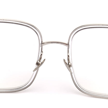 Chanel Metal Removable Pearl Chain Square Eyeglasses 2195-S Silver 9 of 10