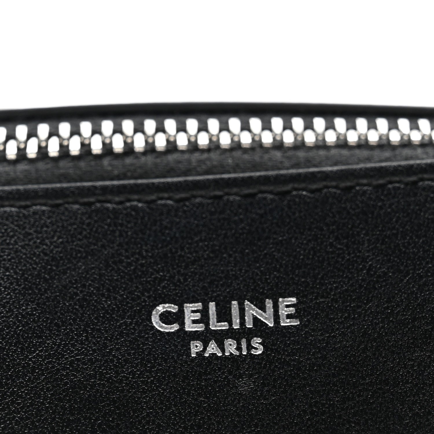 Celine Triomphe Canvas Calfskin Harry Crossbody Bag Black 11 of 12