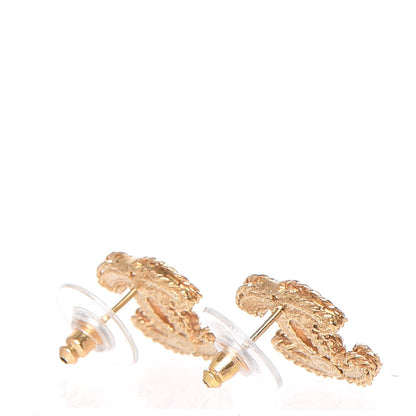 Chanel Metal CC Rope Earrings Gold 3 of 6