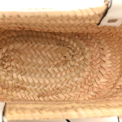 Loewe Raffia Small Basket Tote Bag Natural White 5 of 10