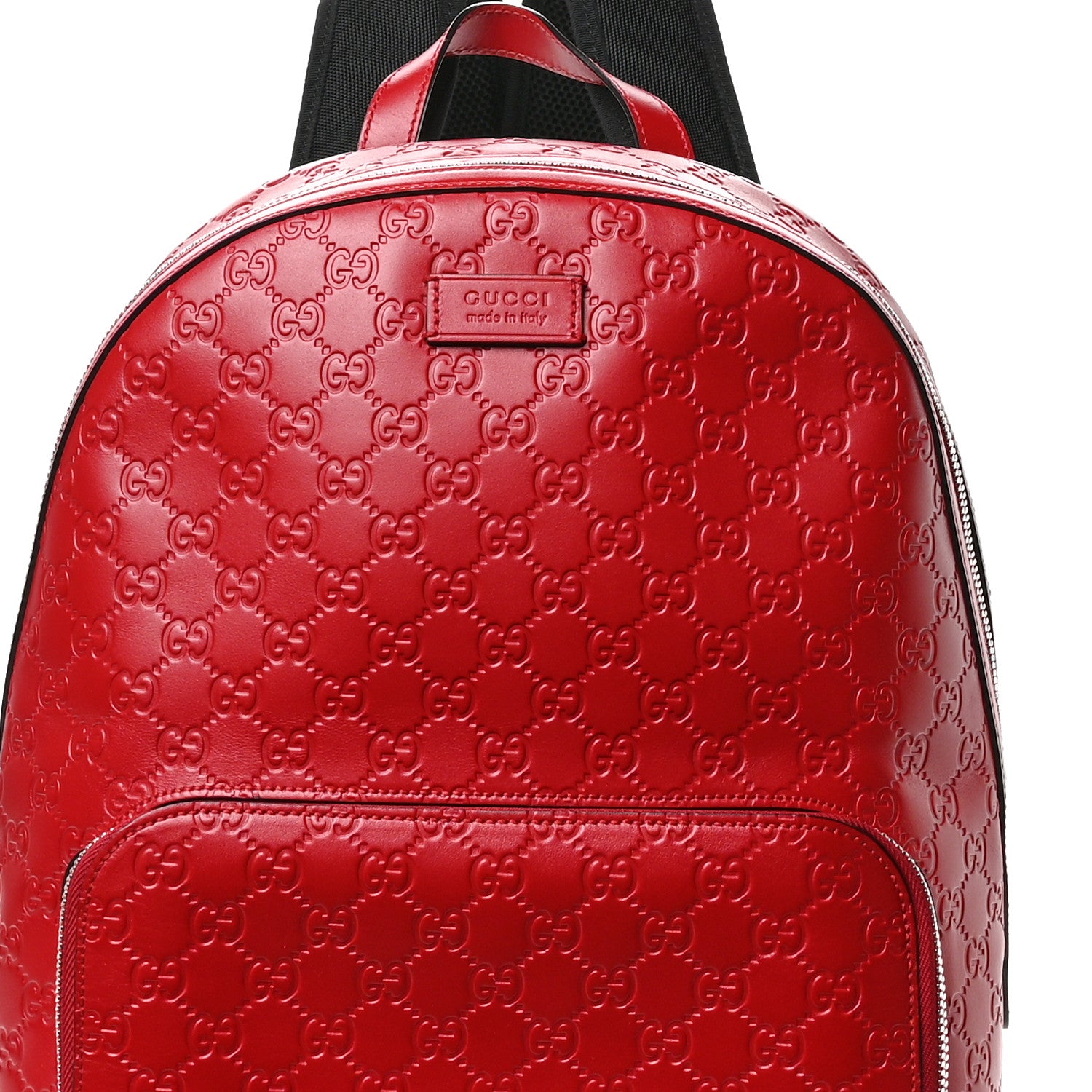 Gucci Guccissima Signature Day Backpack Hibiscus Red 1786840