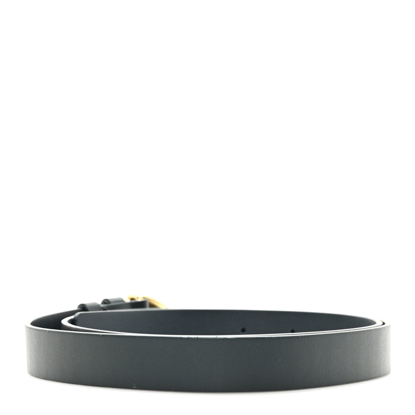 Calfskin Knot Belt 85 34 Dark Green