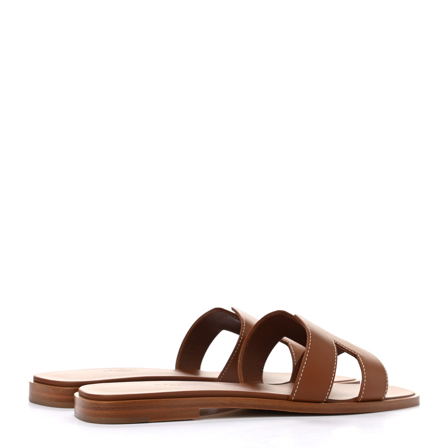 Box Calfskin Oran Sandals 38 Gold