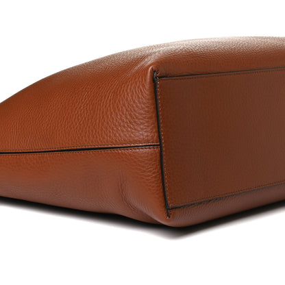 Valentino Garavani Grained Calfskin Rockstud Shoulder Tote Bright Cognac 5 of 14