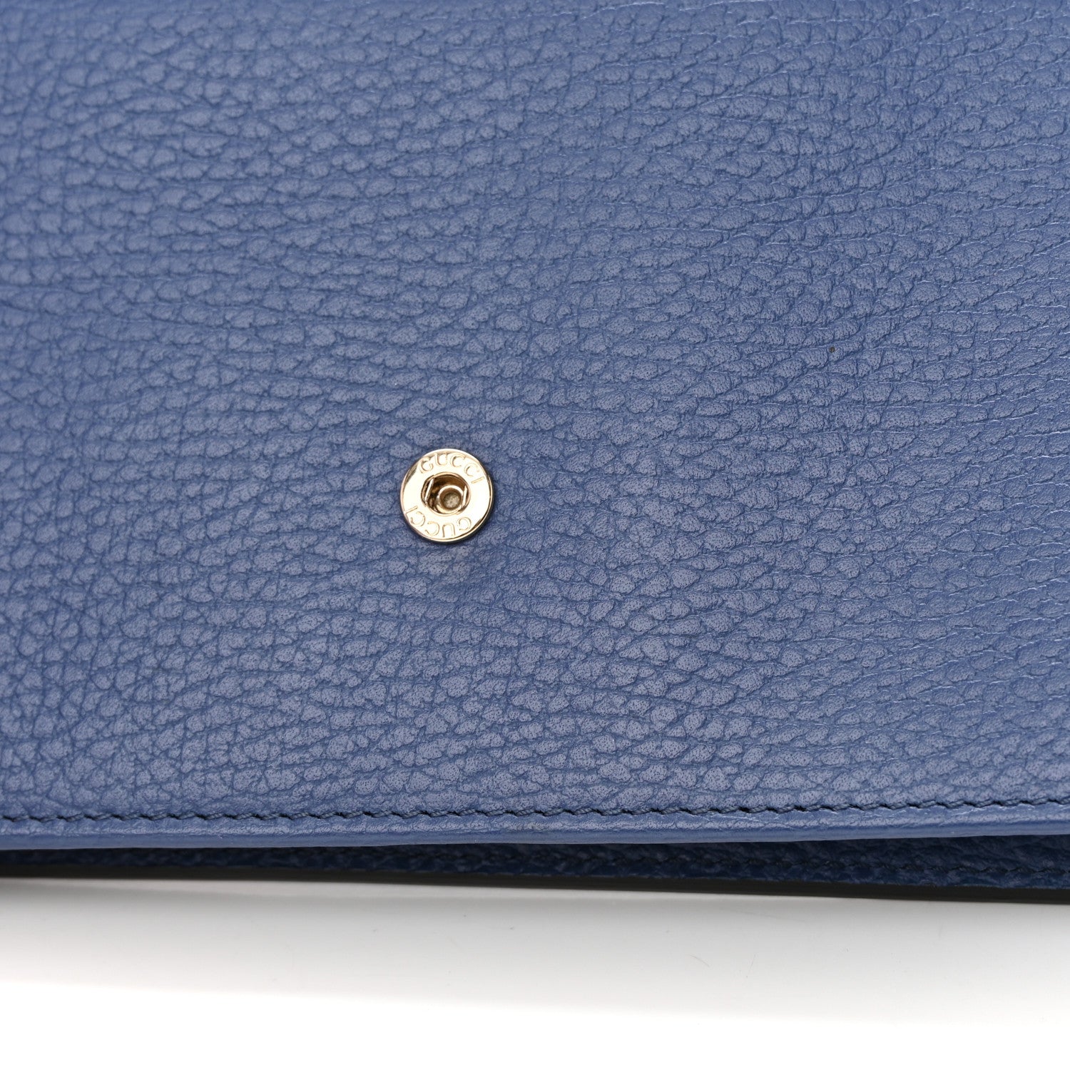 Gucci Dollar Calfskin Interlocking G Chain Wallet Caspian 13 of 15