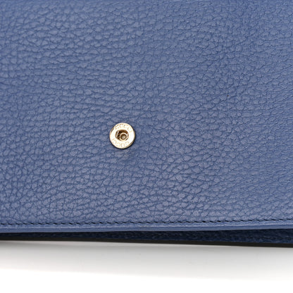 Gucci Dollar Calfskin Interlocking G Chain Wallet Caspian 13 of 15