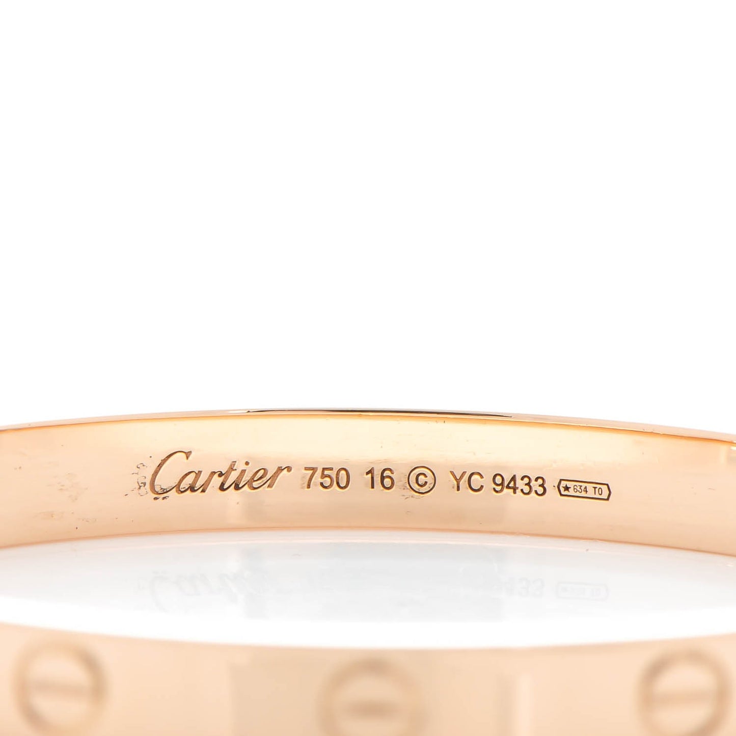 18K Pink Gold LOVE Bracelet 16