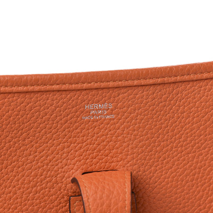 Hermes Taurillon Clemence Evelyne III GM Orange 5 of 10