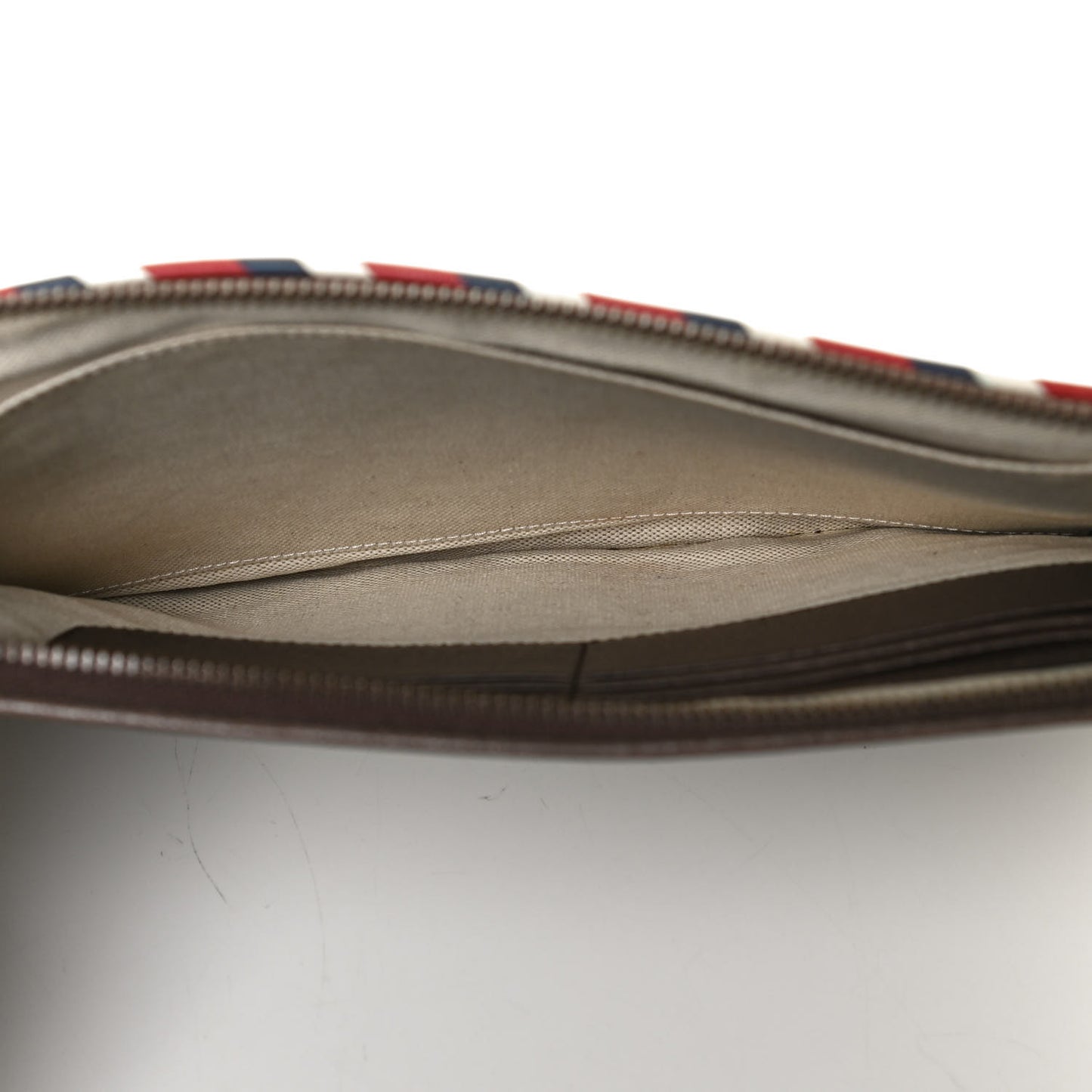 GG Supreme Monogram Courrier Documents Holder Beige New Acero