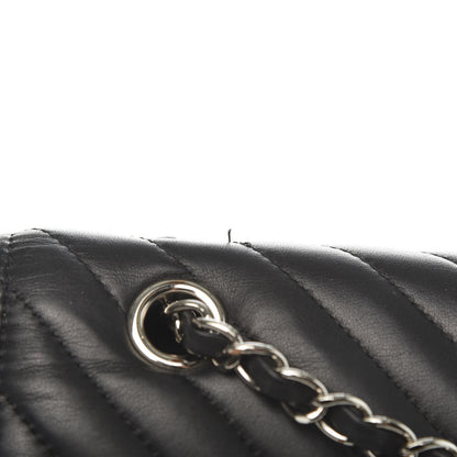 Chanel Calfskin Chevron Quilted Large Urban Spirit Backpack Black 7 of 10