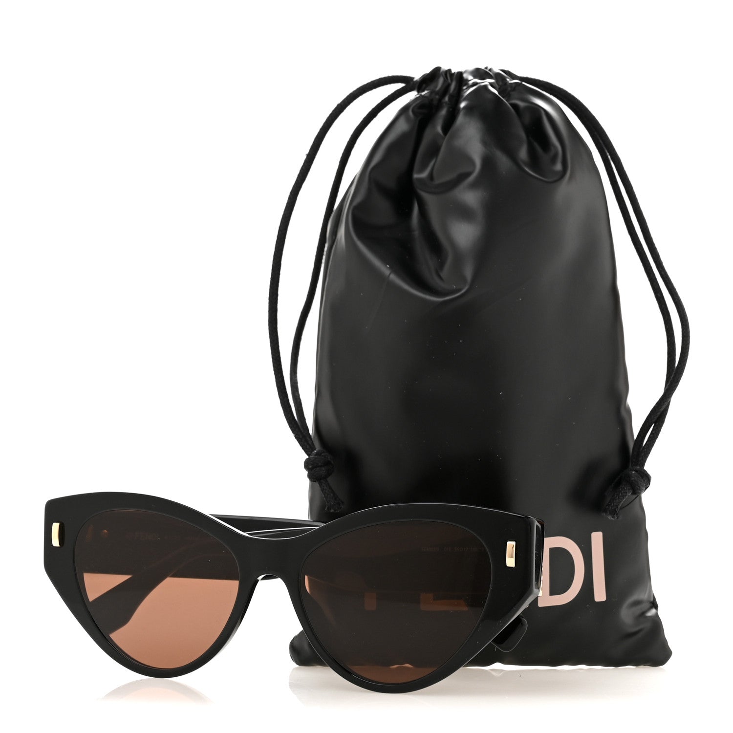 Fendi Geometric Sunglasses FE40035I Black 7 of 7