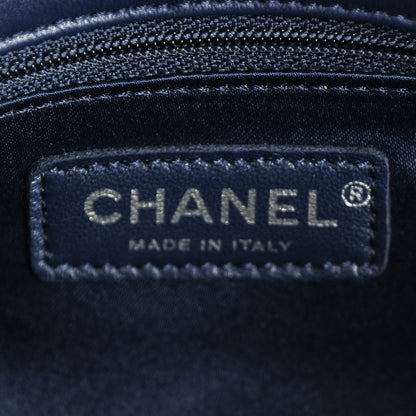 Chanel Lambskin Quilted Small CC Crossing Flap Navy 6 of 7