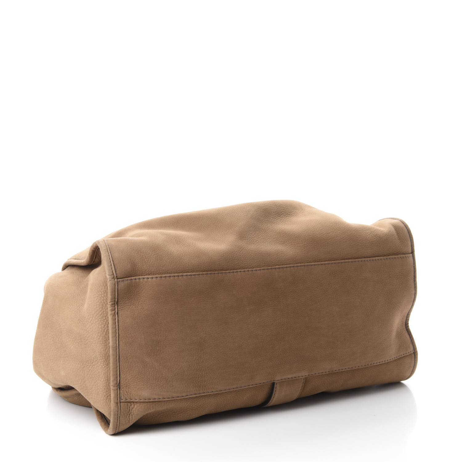 Gucci Nubuck Large Soft Stirrup Shoulder Bag Light Brown 4 of 10