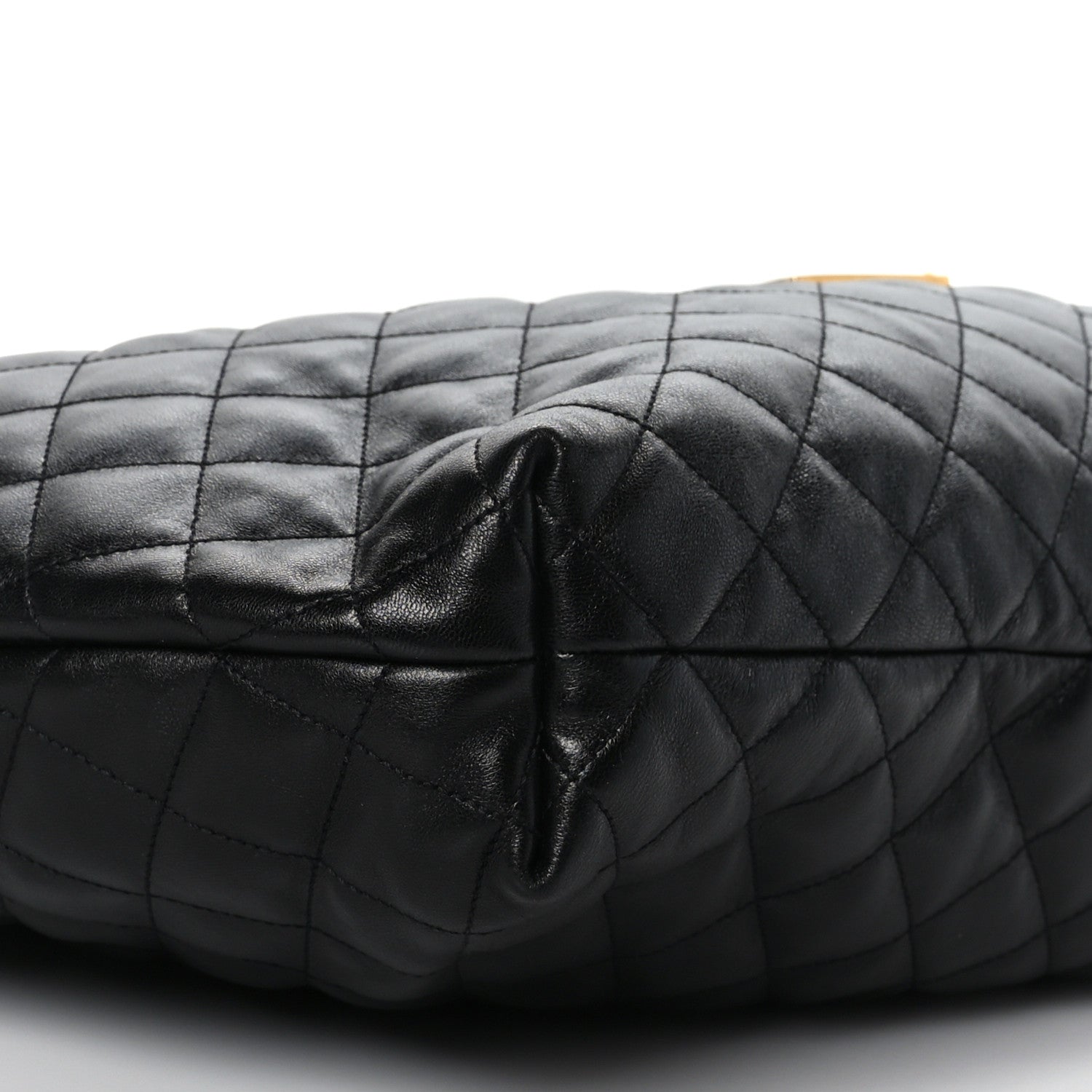 Saint Laurent Lambskin Quilted Maxi Icare Shopping Tote Black 9 of 10