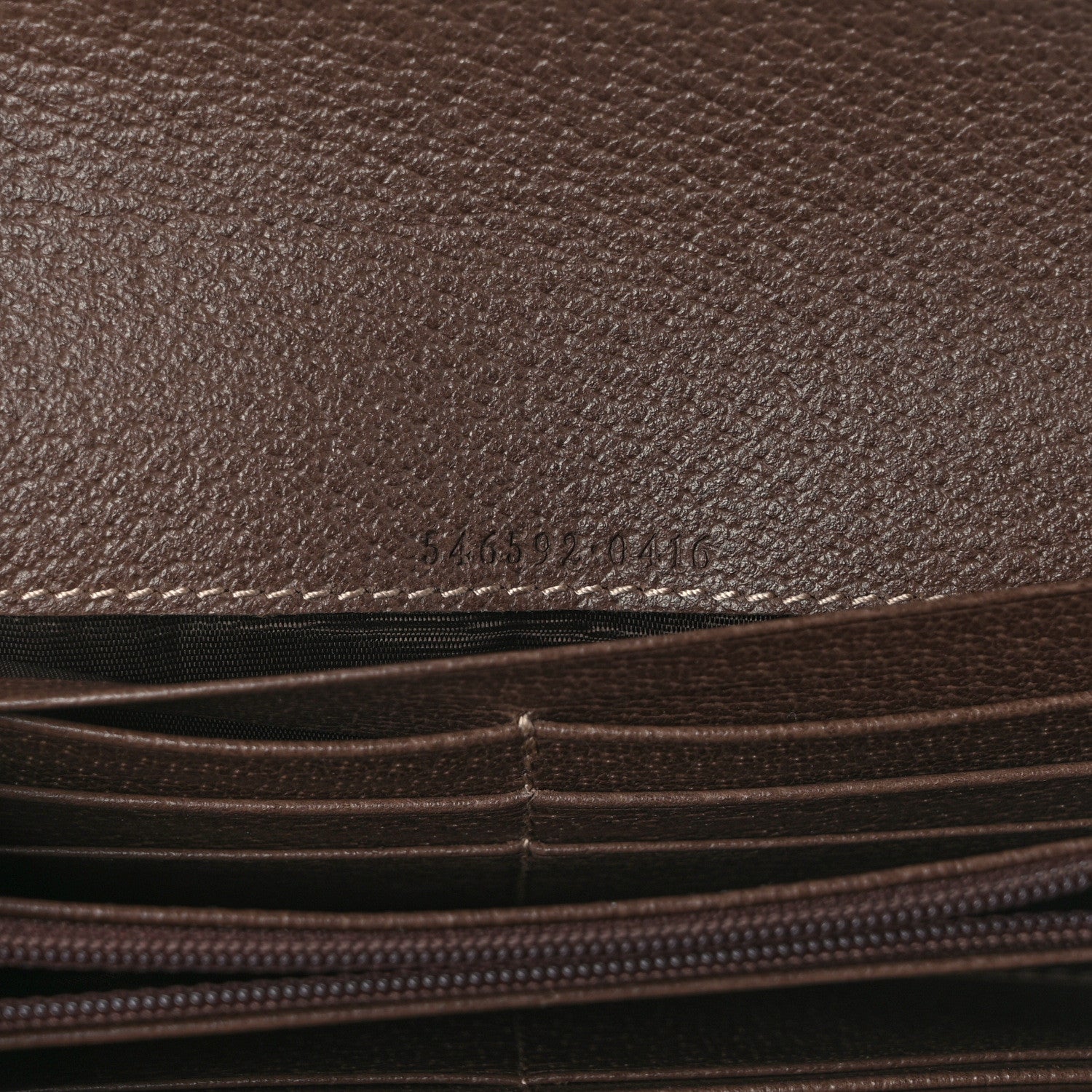 Gucci GG Supreme Monogram Web Ophidia Wallet On Chain Brown 7 of 12