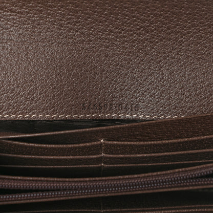 Gucci GG Supreme Monogram Web Ophidia Wallet On Chain Brown 7 of 12