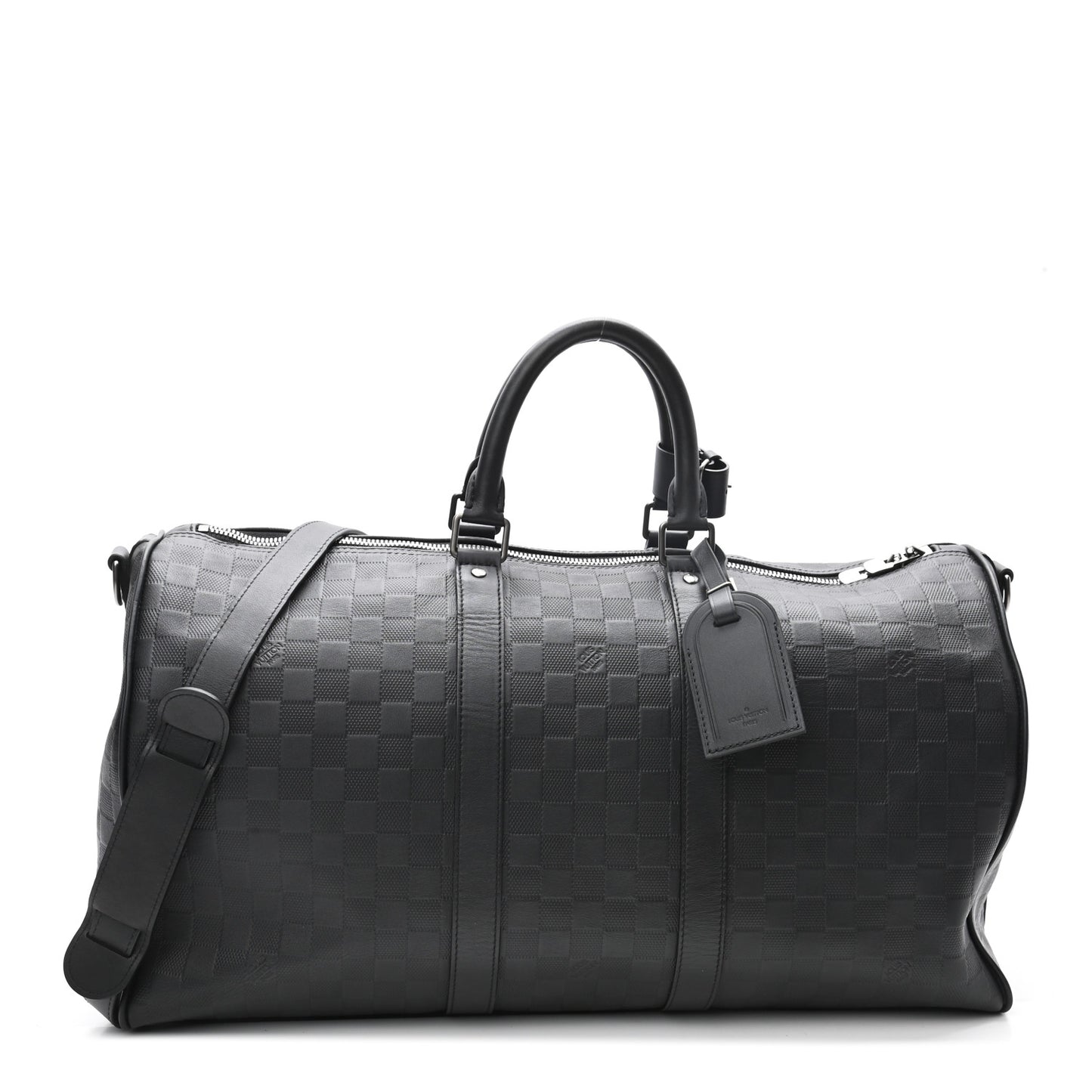 Damier Infini Keepall Bandouliere 45 Onyx